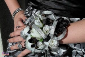 What Color Corsage for Black Dress? White!