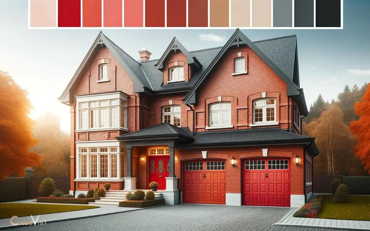 What Color Garage Door For Red Brick House