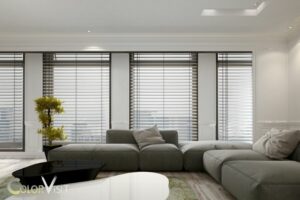 What Color Blinds Go With White Walls? Grey!
