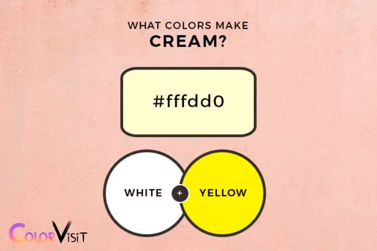 what color to mix with white to make cream