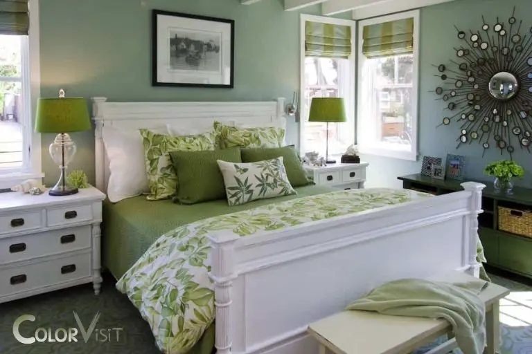 what color curtains go with sage green walls