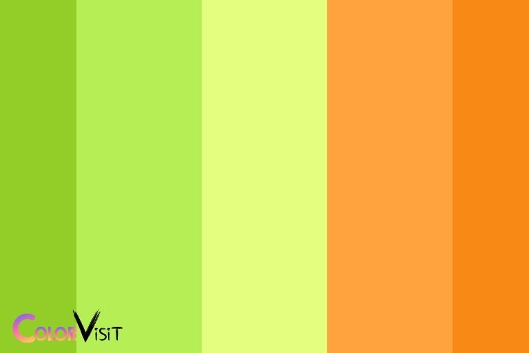 what color goes with orange and green