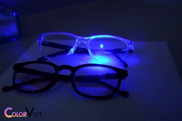do blue light glasses change color
