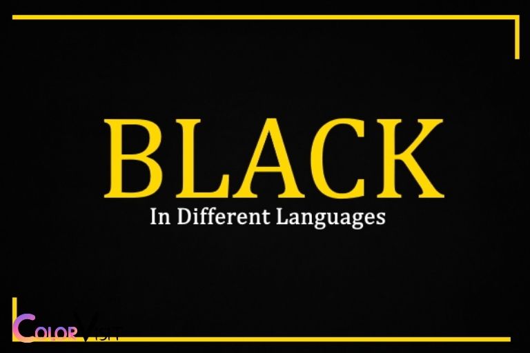 the color black in different languages