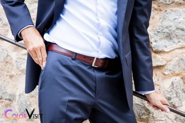 what color belt with blue pants