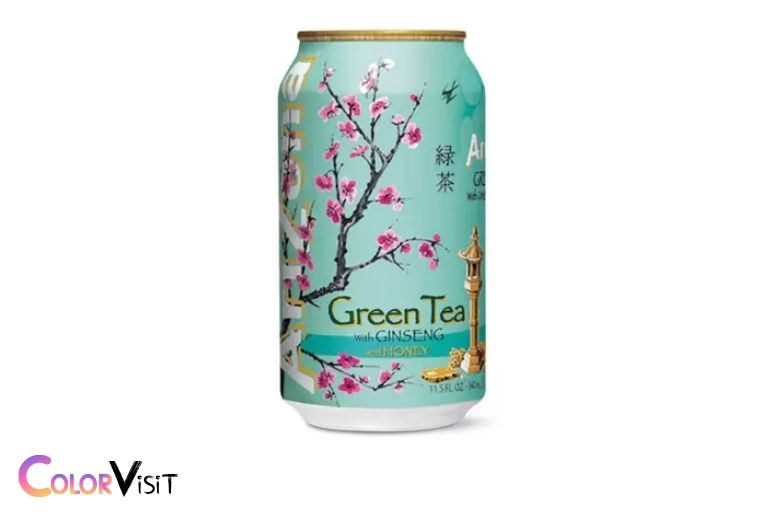 what color is the arizona green tea can
