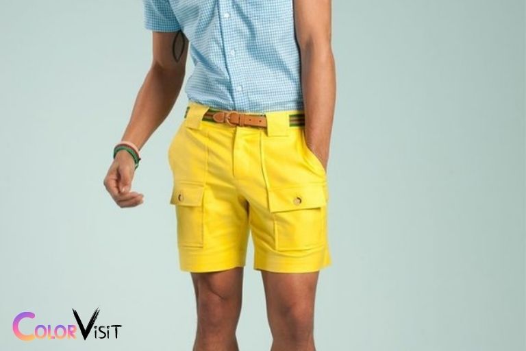 what color shirt goes with yellow shorts