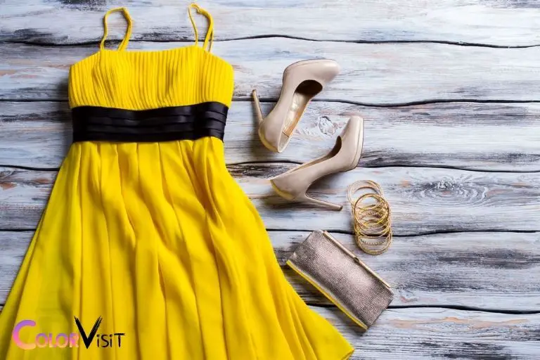 What Color Shoes Go With Mustard Yellow Dress? Navy Blue!