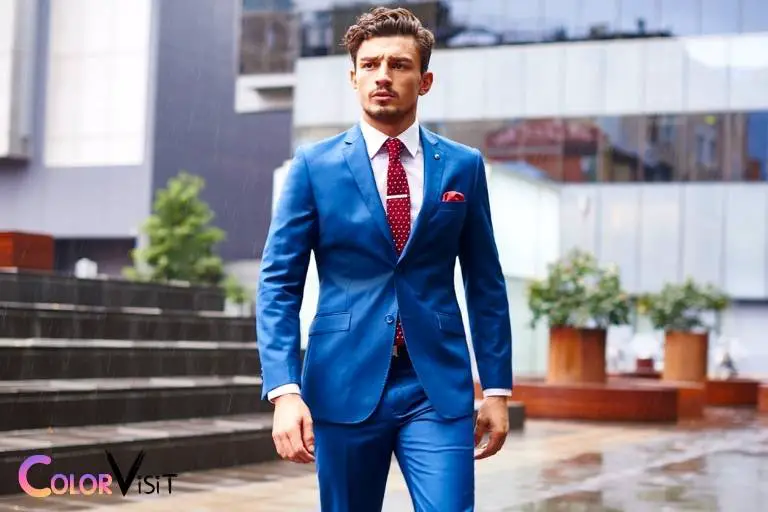 what color suit goes with royal blue dress