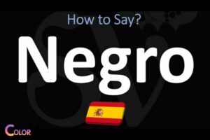 What Is the Color Black in Spanish? negro!