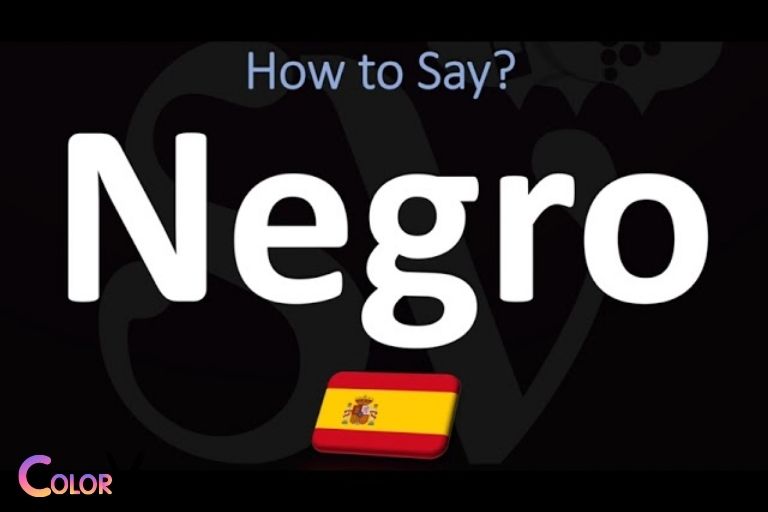 what is the color black in spanish