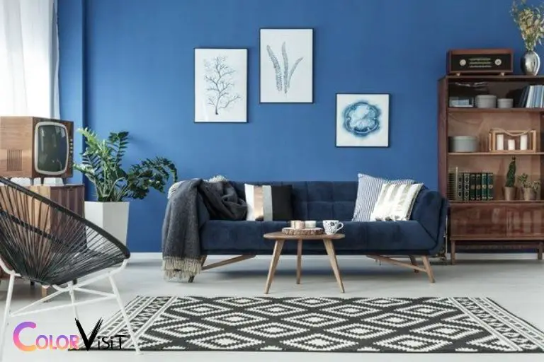 blue furniture what color walls