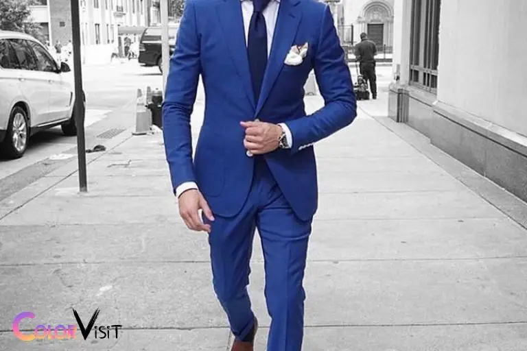 blue suit brown shoes what color shirt