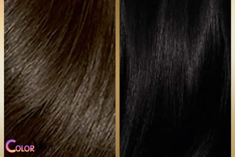 dark brown hair color vs black