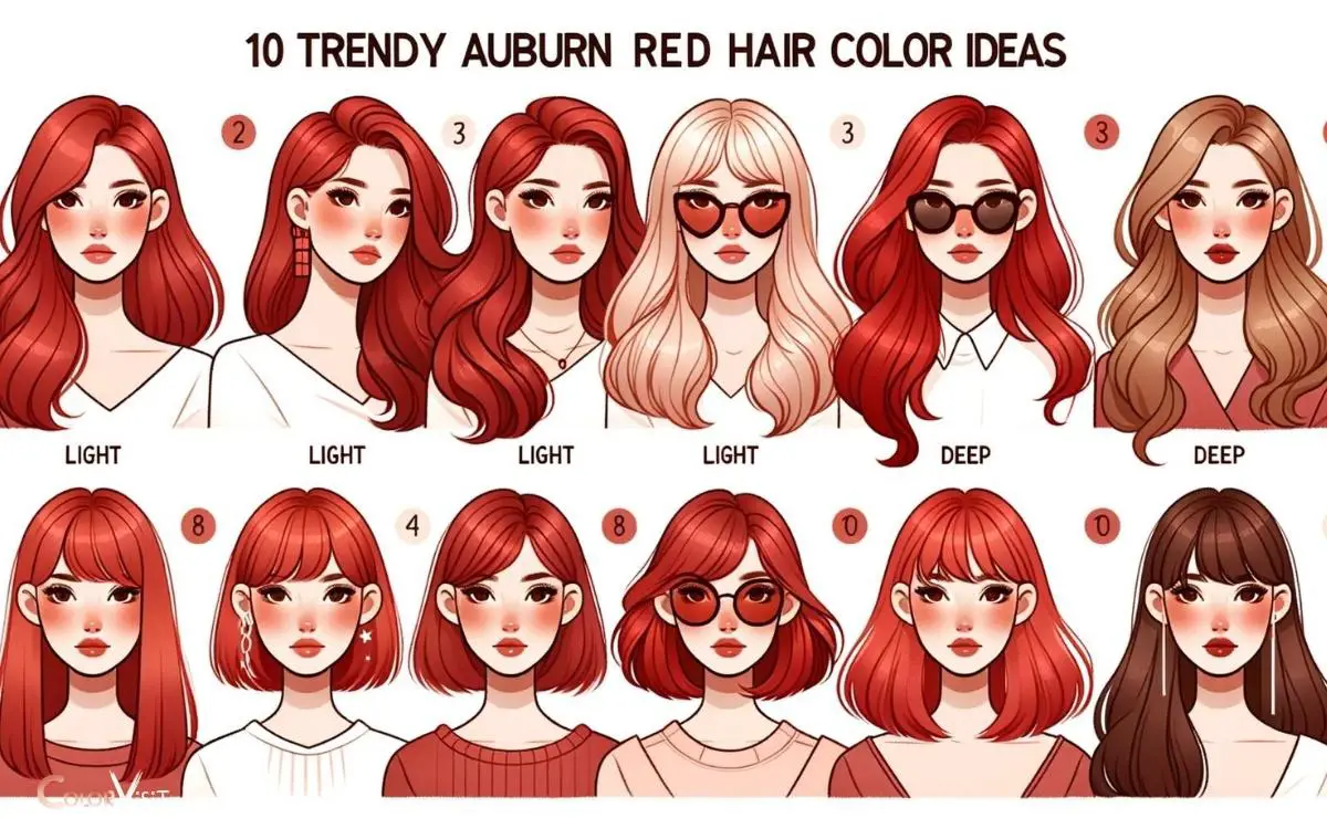 10 Trendy Auburn Red Hair Color Ideas