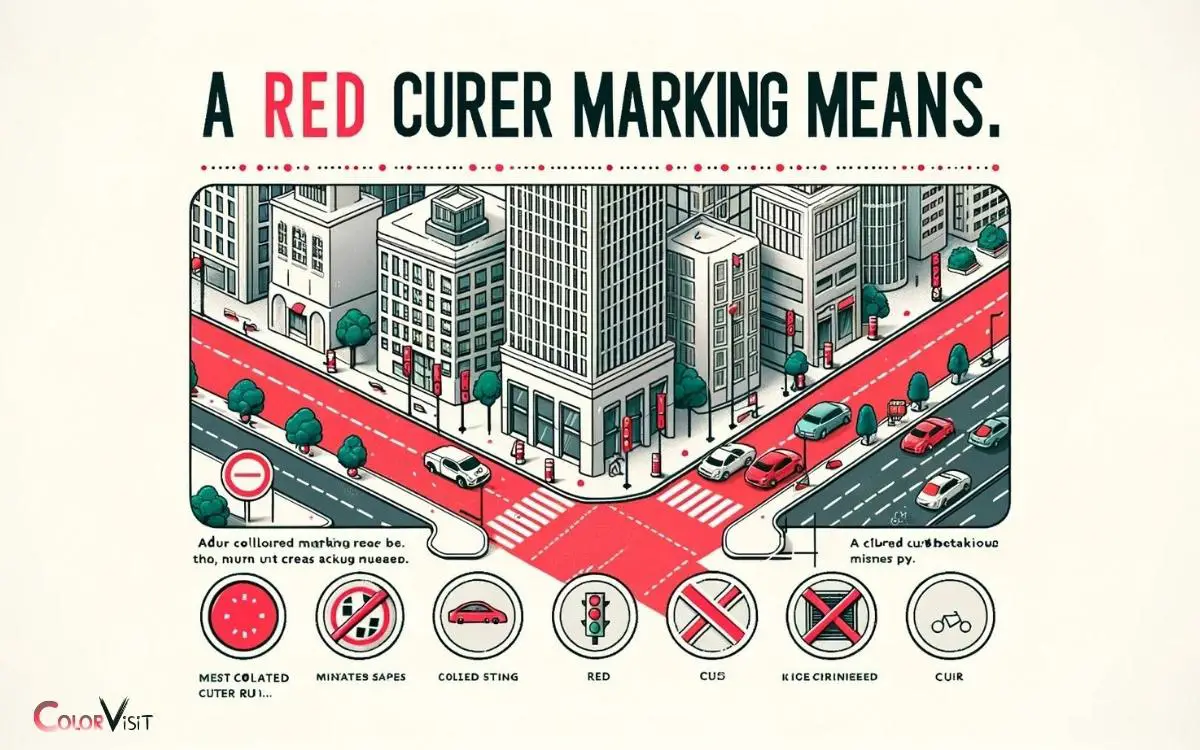 A Red Colored Curb Marking Means