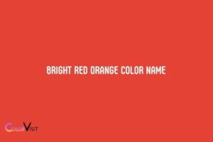 Bright Red Orange Color Name