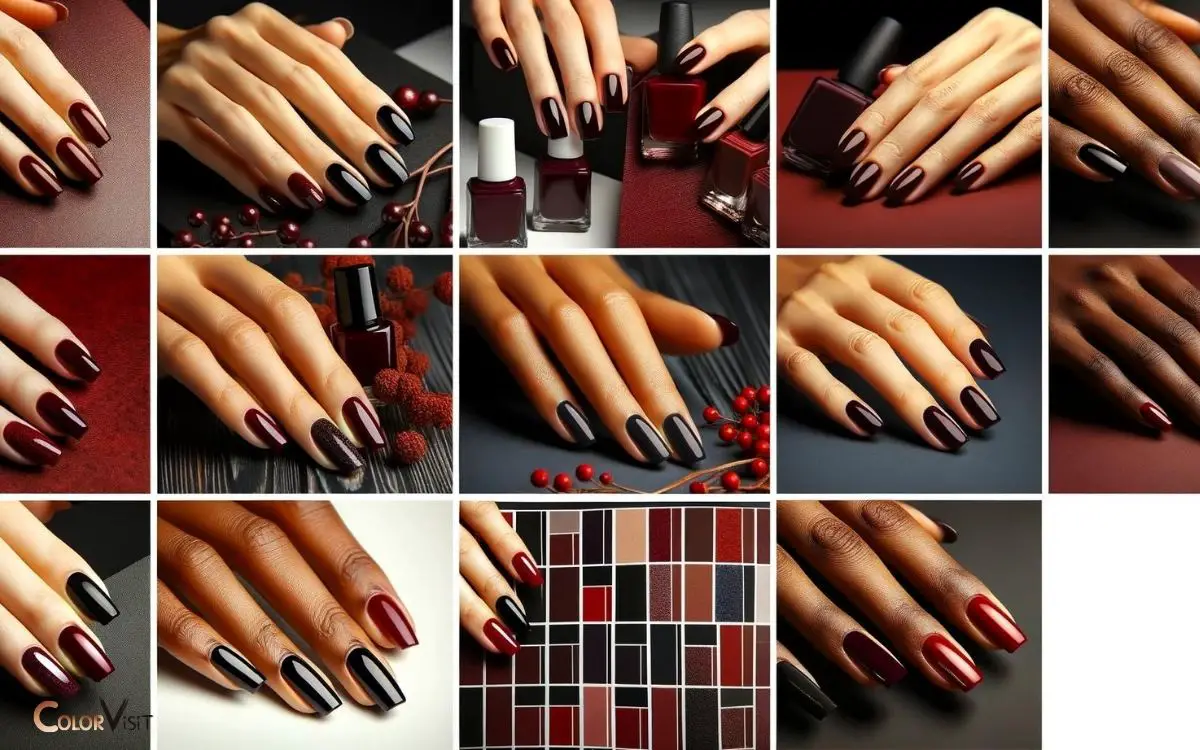 Dark Red Nail Color Ideas
