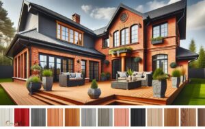 Deck Color Ideas for Red Brick House: Grays, Browns!