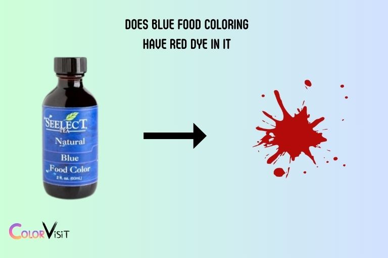 Does Blue Food Coloring Have Red Dye in It