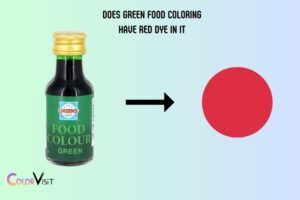 Does Green Food Coloring Have Red Dye in It