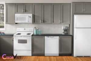 what color cabinets go with white appliances