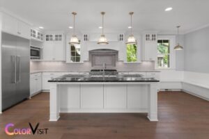 what color floor with white cabinets