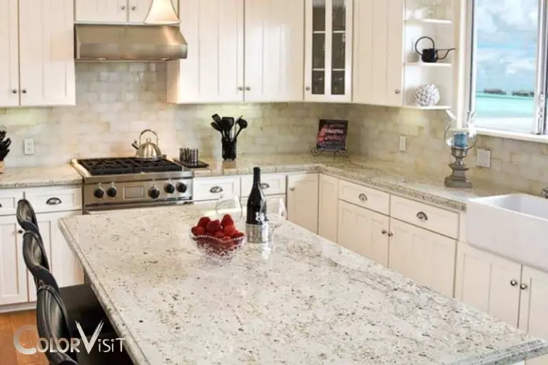 what color granite goes with white cabinets