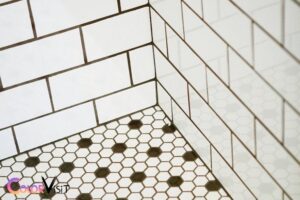 what color grout for black and white tile