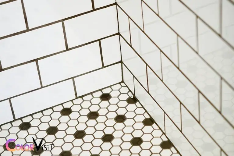 what color grout for black and white tile