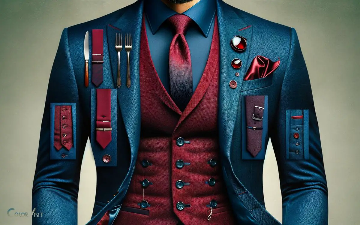 Burgundy Vest For A Bold And Striking Appearance