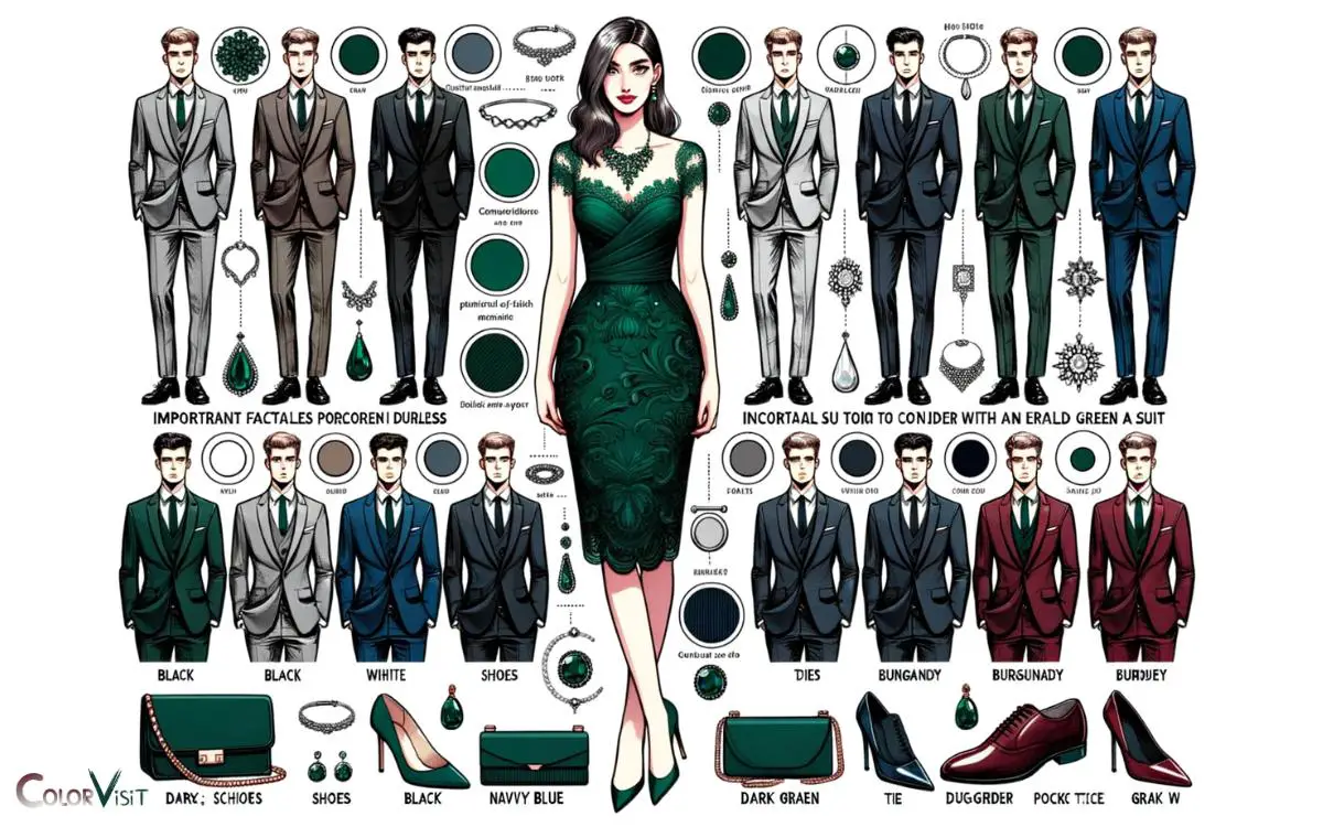 Guidelines For Pairing An Emerald Green Dress With A Suit