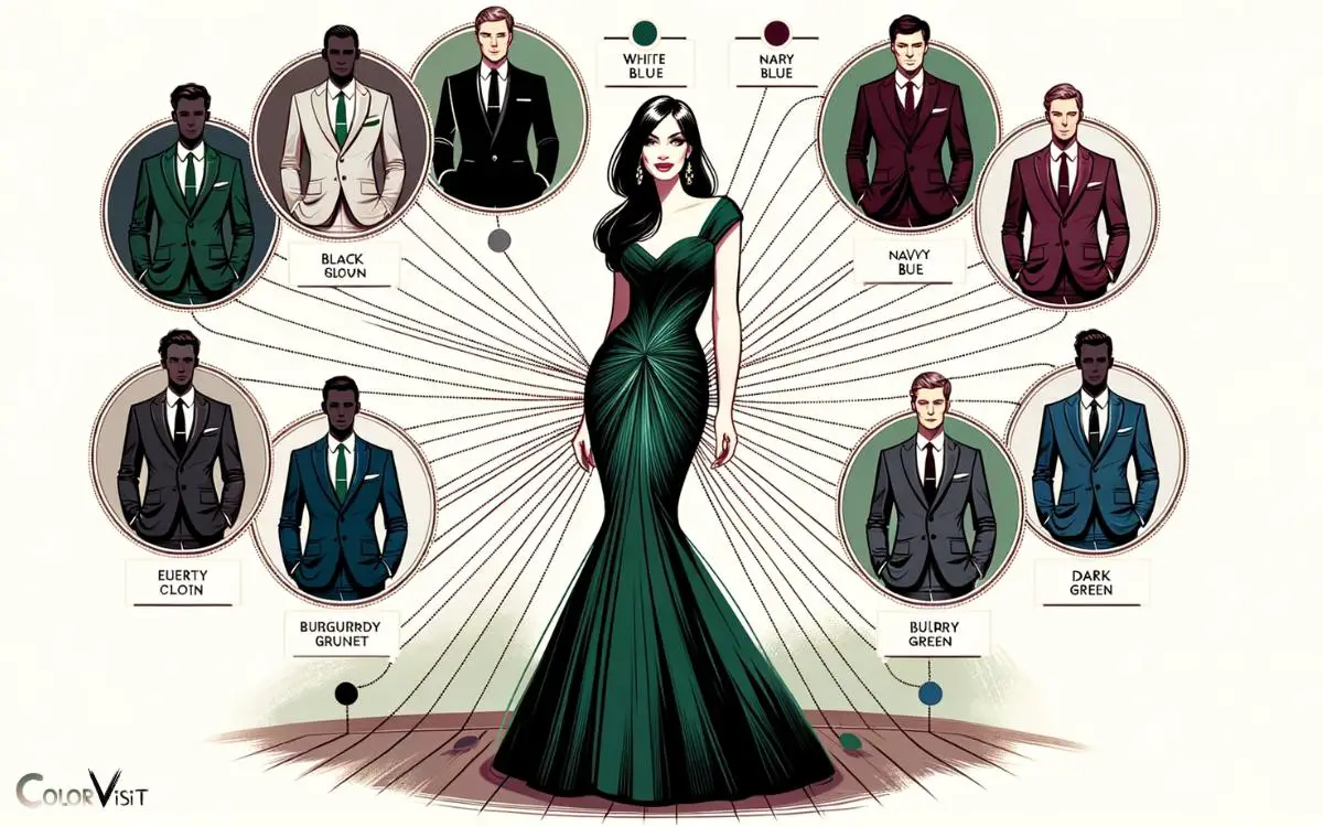 What Color Suit Goes With Emerald Green Dress