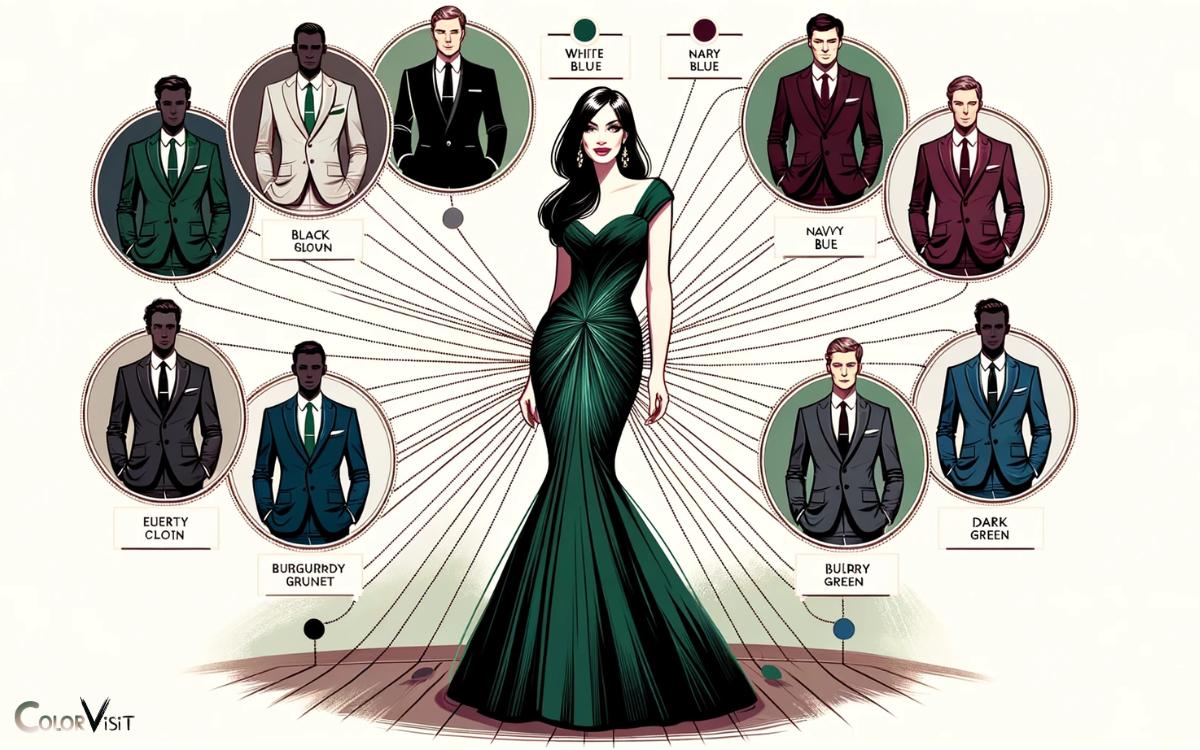 What Color Suit Goes With Emerald Green Dress Gray