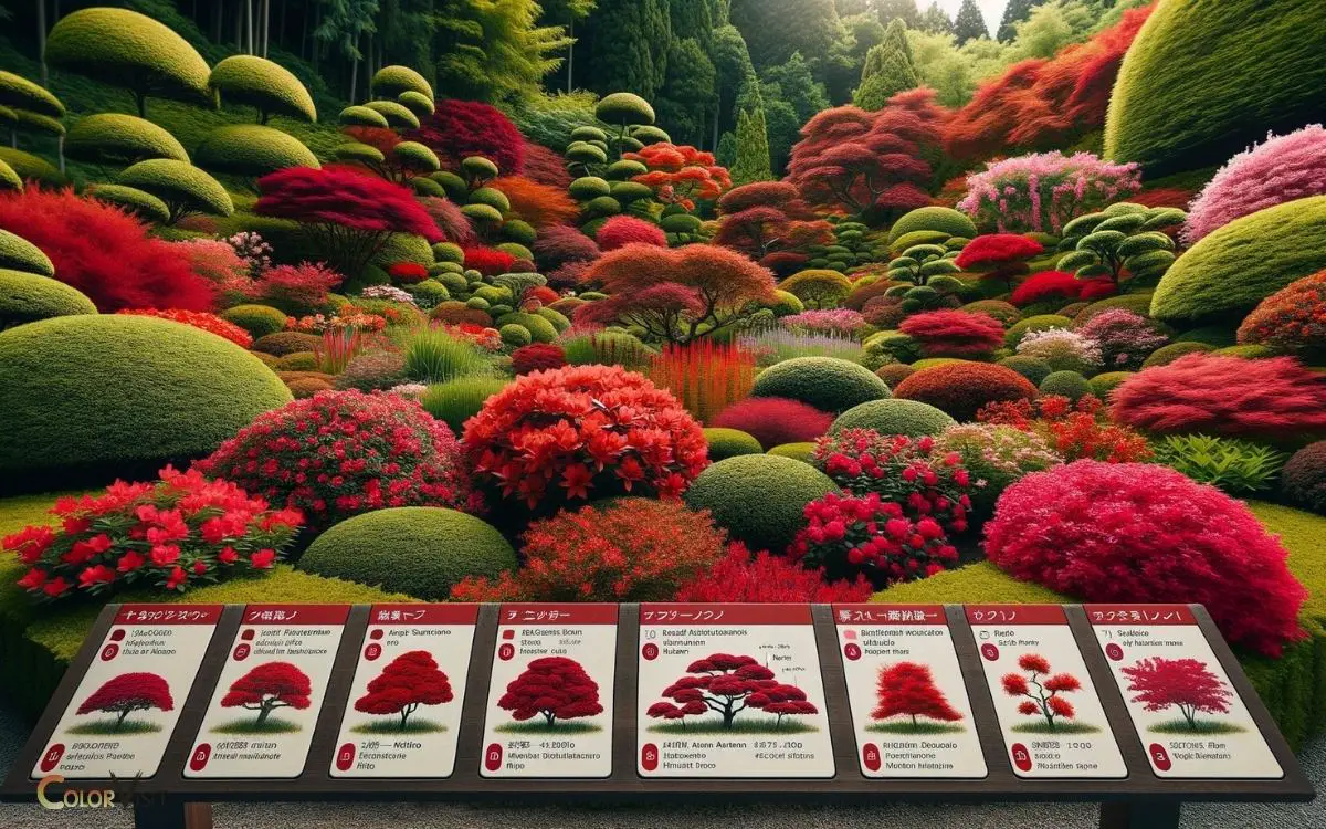 Bushes That Are Red in Color