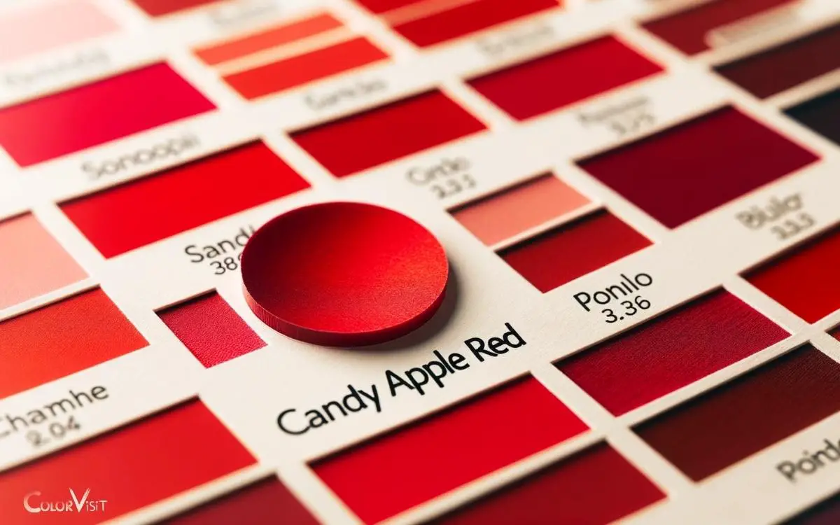 Candy Apple Red Color Chart