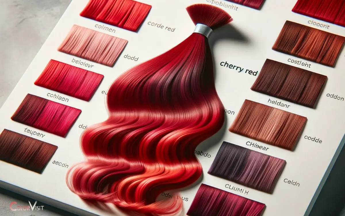 Cherry Red Hair Color Chart