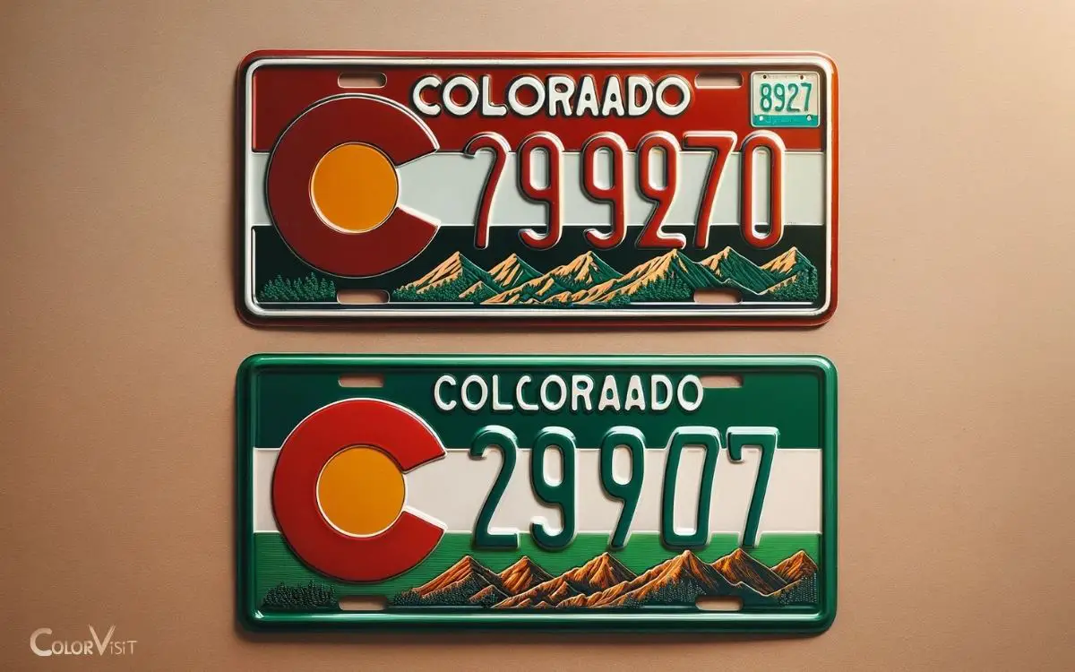 Colorado License Plate Red Vs Green