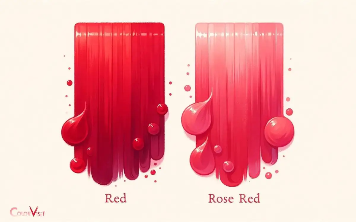 Difference Between Red and Rose Red Color