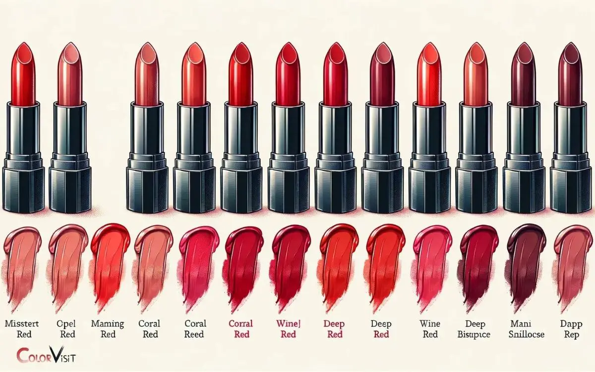 Different Colors of Red Lipstick