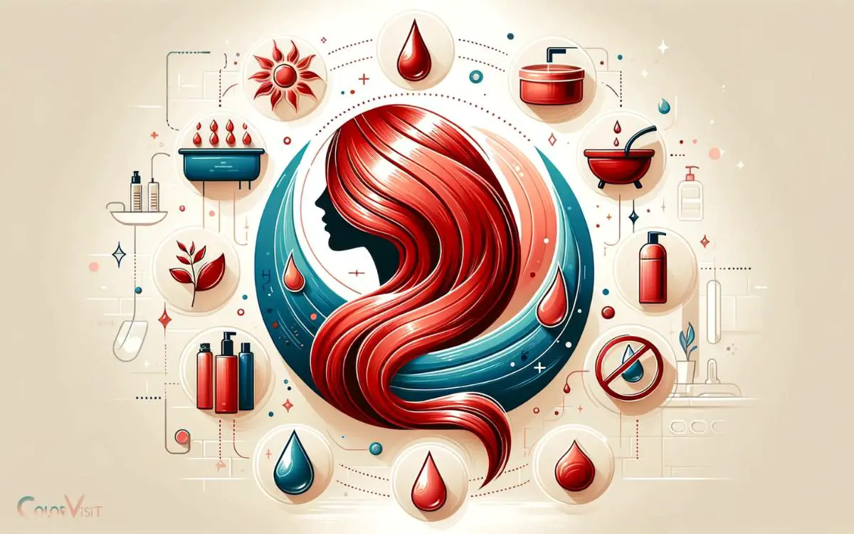 Maintenance and Care for Red Dyed Hair
