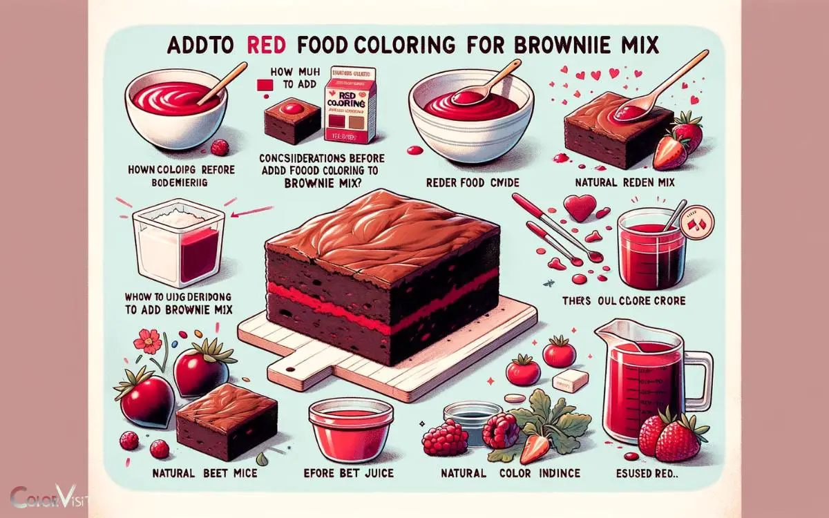 Reasons To Add Red Food Coloring To Brownie Mix