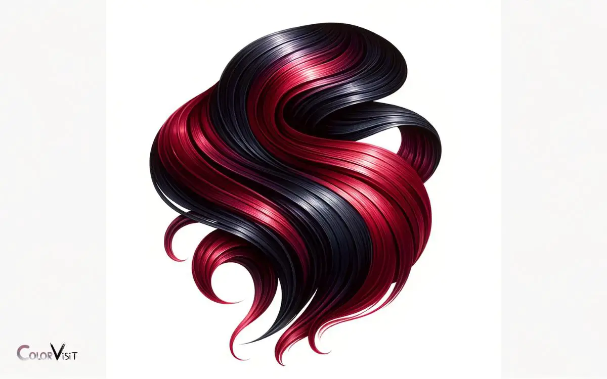Rich Wine Colored Dip Dye Ends