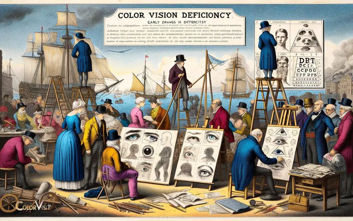 Early Observations of Color Vision Deficiency