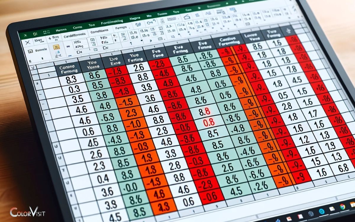 Excel If Value Is Negative Color Red