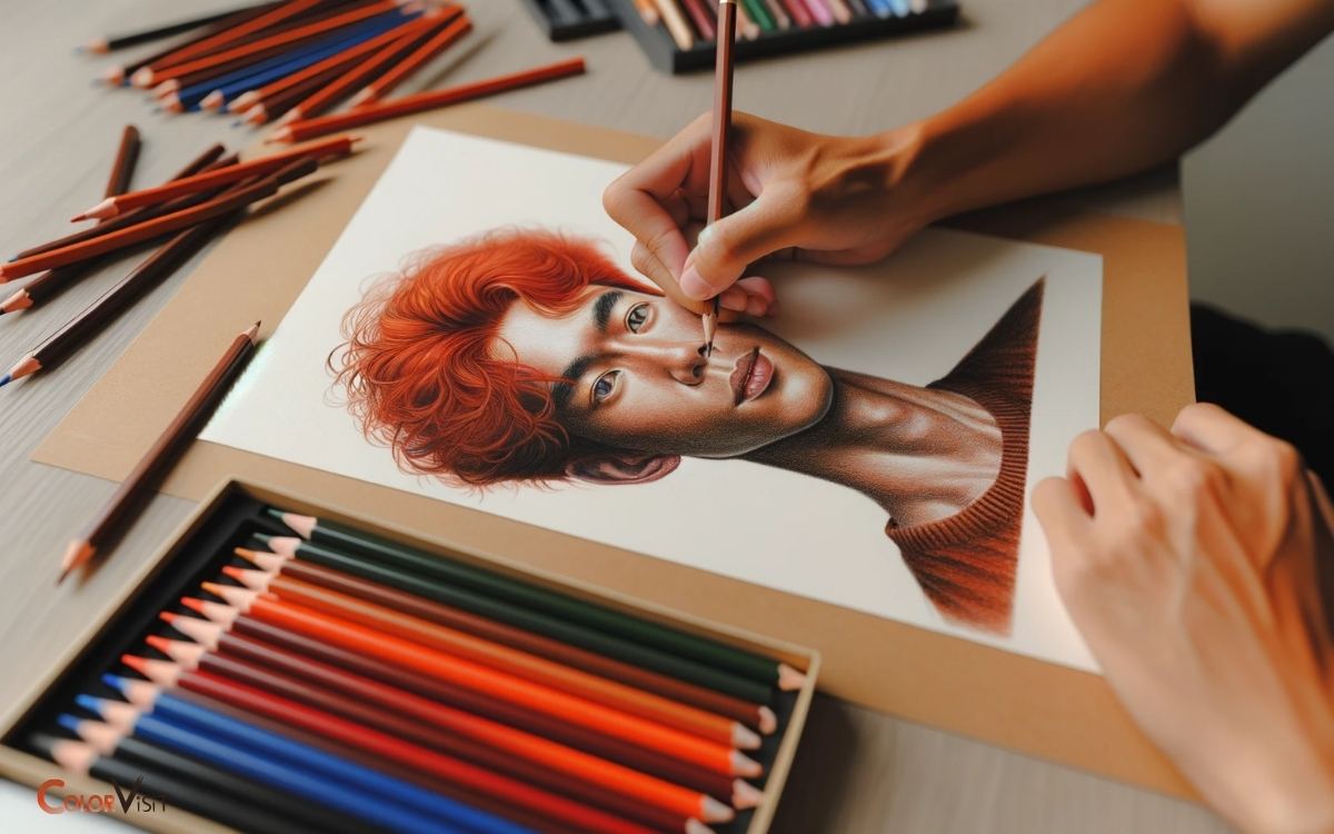 How To Color Red Hair With Colored Pencils 5 Steps 