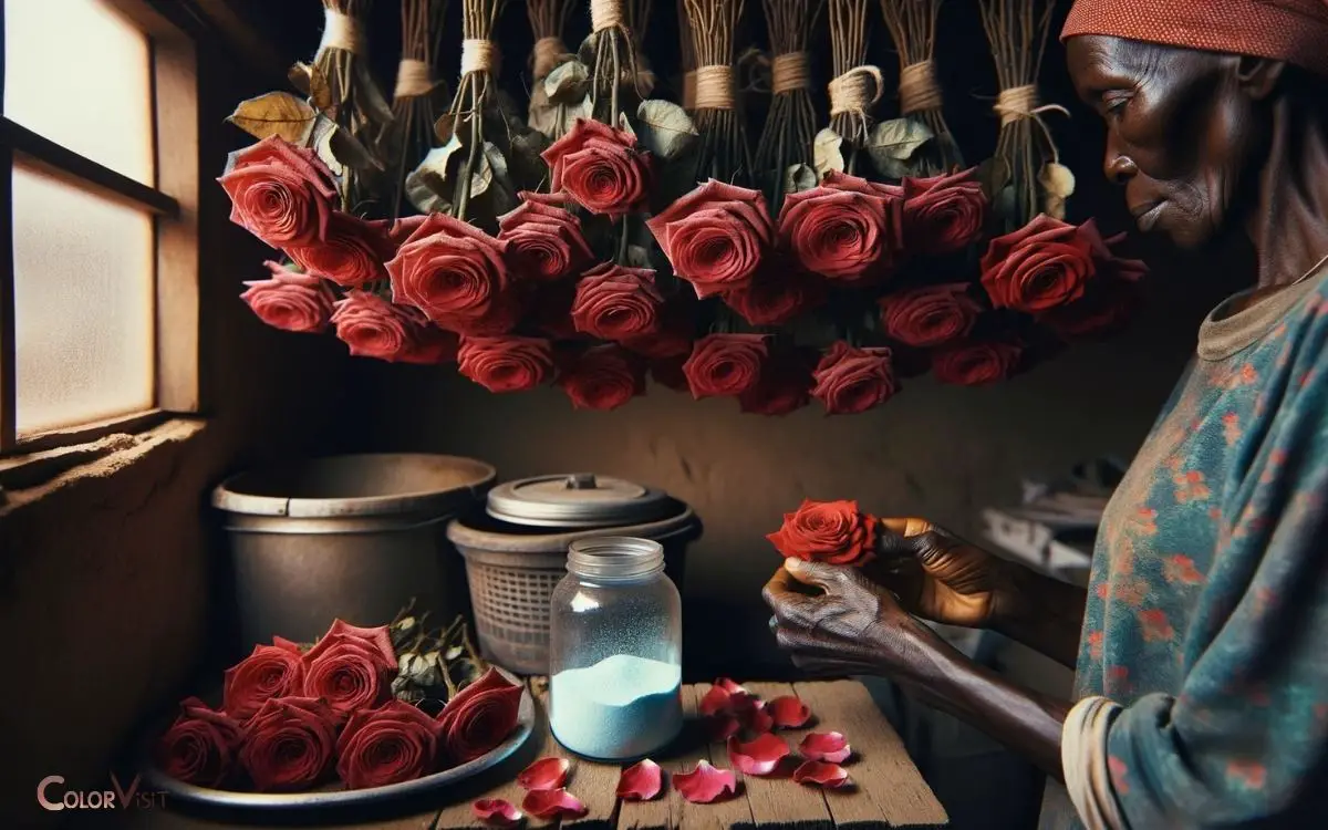 How to Dry Red Roses and Keep Their Color