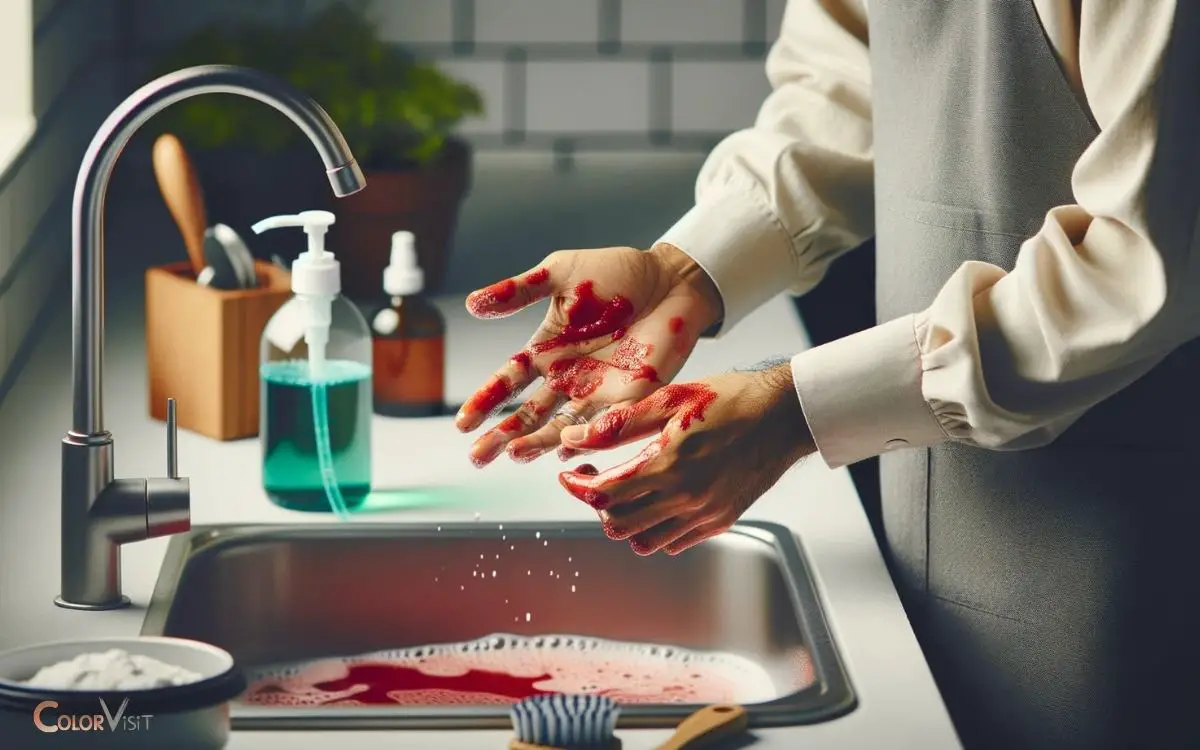 How to Get Red Food Coloring Off Skin