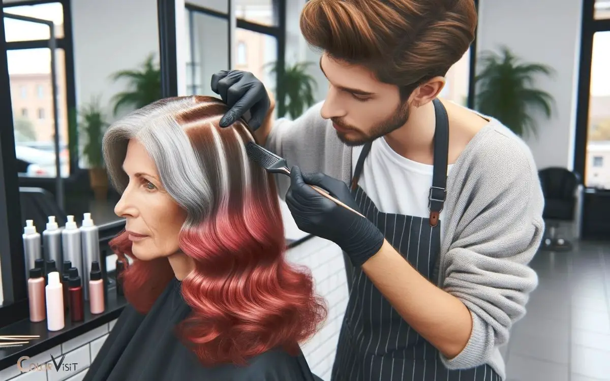 How to Grow Out Gray Hair That Is Colored Red