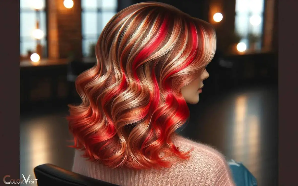Strawberry Blonde With Red Lowlights